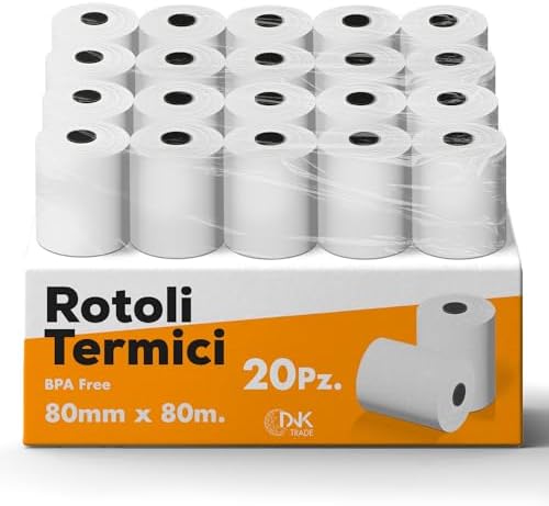 10 Rotoli Carta Termica 57x30m Per Registratori Di Cassa - Compatibile Con Nexi, Axerve, Ingenico - Foto 8