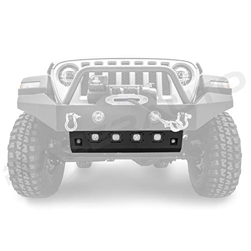 Image of LED Skid Plate for 2018-2025 Jeep Wrangler JL (will not fit bumpers with drop down winch, no LEDs included)