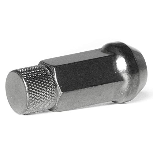 Image of Circuit Performance Forged Steel Extended Hex Lug Nut for Aftermarket Wheels: 12x1.25 Hyper Black - 20 Piece Set + Tool