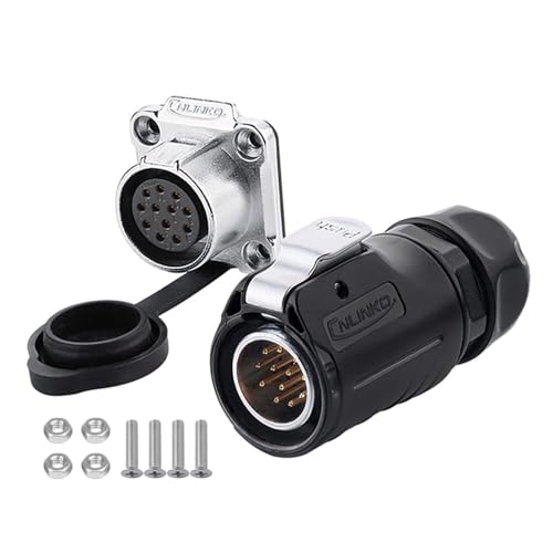 Connecteur étanche 12 broches CNLINKO LP20 pour réparer un câble de projecteur LED