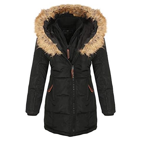Geographical Norway BEAUTIFUL Mujer/Women - Chaqueta/Abrigo Mujer, Parka - Negro, XXL Cover