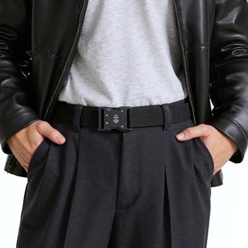 Nylon Belt, Mens Web Belt Tailored for Outdoor Sports and Training, Canvas Braided Breathable3