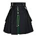 Kilt for Men Scottish Traditional Fashion Casual Vintage Gothic Pleated Skirts Irish Utility Kilt with Cargo Pockets