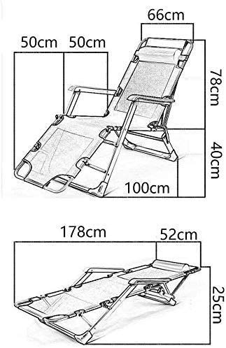Chaise de plage réglable et durable contre le mal de dos