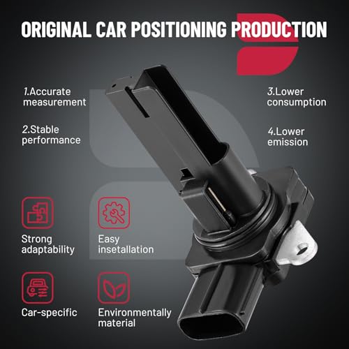 BDFHYK Mass Air Flow Sensor Meter MAF 22680-AA380 Compatible with Subaru Forester 2009-2014, 2008-2014 Impreza 2008-2014 Legacy 2008-2014 Outback 2.0L 2.5L 3.6L - Thumbnail 3