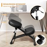 Himimi Ergonomiczny, regulowany stołek na kolanach, do domu i biura
