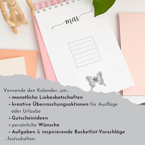 Gutscheinkalender Momente statt Dinge - 12 Gutscheine Rubbelkalender als kreative Geschenkidee