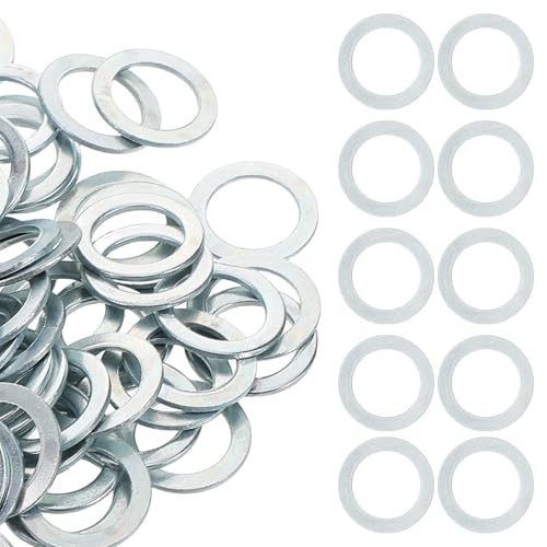DIYEAH 100 Arandelas de Metal para Patineta y Longboard, Kit de Hardware Soporte y Puente para Ruedas, Accesorios de Fijación Resistentes para Skate y Surf, Uso Deportivo y Reparación
