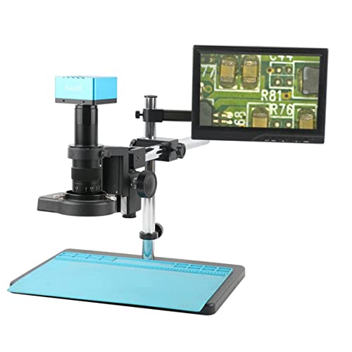 Lbg 4K 8MP USB HDMI LAN rfI J + 100X/130X/180X/300X/200X/500X Y[Y PCB͂񂾕t dbC PCBp YA_v^[ (Color : D, Size