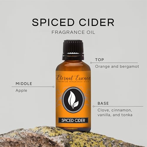 Image of Eternal Essence Oils Spiced Cider 30ml Premium Fragrance Oil - for Candle, Soap Making, Aromatherapy, Diffusers, Home Care, & Humidifiers