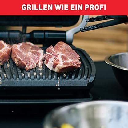 Tefal Optigrill Elite Kontaktgrill, Starke 2000W und Grillboost-Funktion + Original Hamburgerpresse Rezeptbuch | Indoor Elektro Grill 12 automatische Programme Intuitiver Sensor Touch, Edelstahl – Bild 7