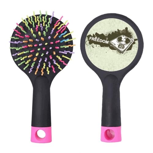 Brosse à cheveux démêlante base coussin édition phonographe salon et street art