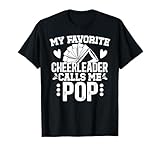 My Favorite Cheerleader Pop Cheer Pop Grandpa T-Shirt