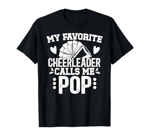 My Favorite Cheerleader Pop Cheer Pop Grandpa T-Shirt
