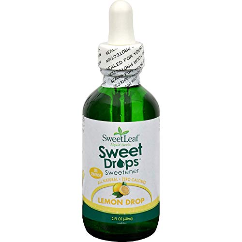 SweetLeaf Sweet Drops - Flavored Stevia Liquid Sweetener, Organic Stevia Extract, Zero Calories, Gluten Free, Keto Friendly, Non GMO, Natural Flavor, Sugar Alternative - Lemon, 2 Fl Oz (Pack of 1)