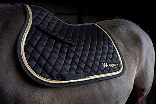 John Whitaker Thornton Tapis de Selle Noir/doré/Transparent Cover