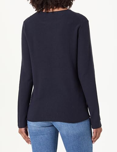 Tom Tailor Damen Strickpullover mit Rundhals, 10668 - Sky Captain Blue, M – Ansicht 3
