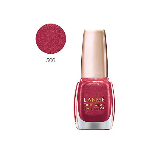 Image of LAKME Enrich Matte Lipstick, Matte Finish, Shade PM14, 4.7g & True Wear Nail Color, Shade 506, 9 ml