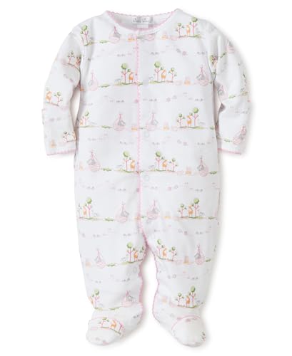 Image of Kissy Kissy Baby Boys and Girls Noah's Print Snap Front Footie Pajamas, Newborn to 9 Months