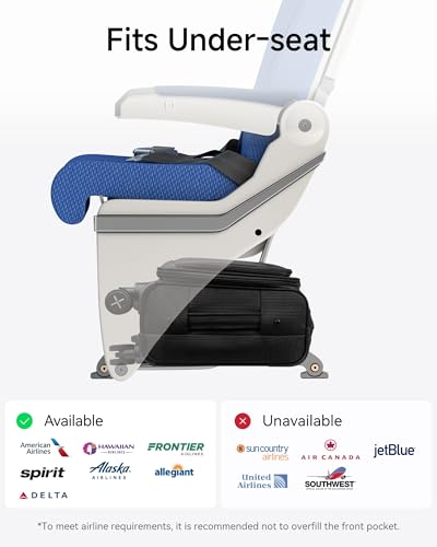 LUGGEX Carry On Luggage with Spinner Wheels - Stylish Lightweight UnderSeat Luggage - Soft Sided Small Suitcase with Front Open Design for Travel, Business (Black, 15 Inch)2