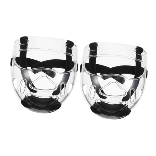 Équipement karaté adulte avec protection faciale Taekwondo transparente TOPBATHY x2