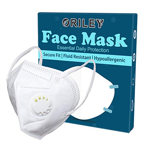 ORILEY N95 Disposable Face Mask with Nose Pin & Respirator Filter, Bacterial Filtration Efficiency(BFE)≥98% for Men & Women (5 PCS) (B089RYD7WX) Amazon Price History, Amazon Price Tracker