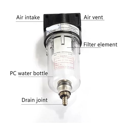Filtro AF2000 separador de agua y aceite 1/4 para compresor 3