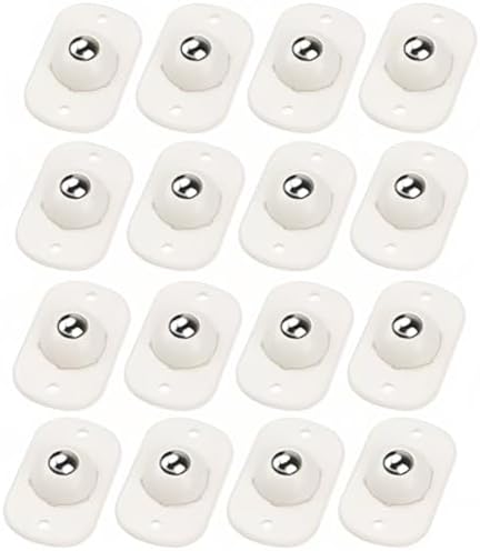 16 x Mini Adhesive Swivel Casters, 360° Self-Adhesive Furniture C...