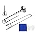 summina Silver Alto Trombone Brass Bb Tone B Flat Wind Instrument with Cupronickel Mouthpiece Cleaning Stick Case