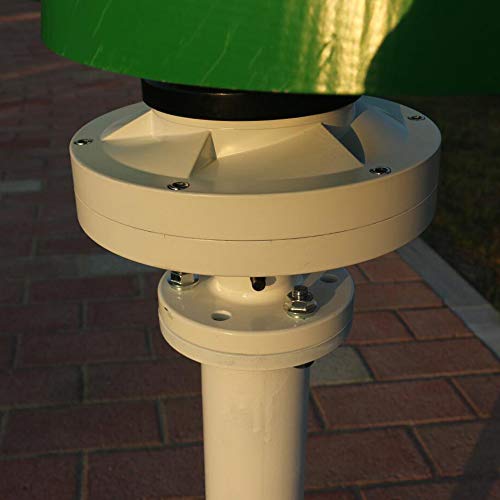 NL FLTXNY 600w 1000w 2000w Vertical Wind Turbine 3 Phase 12V 24V 48V 96V Vertical Coreless Wind Generator Green White Orange Blades (48V with MPPT Controller, White) - Image 6