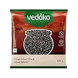 Amazon Brand - Vedaka Unpolished Black Urad Dal | Whole | 500 G | Popular Urad Dal | Naturally Rich In Protein | Naturally Cholesterol Free