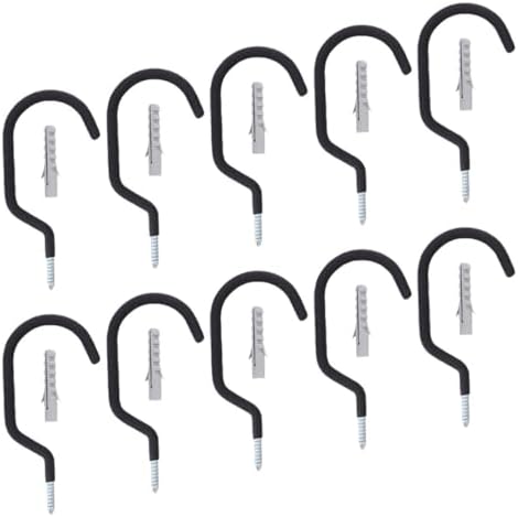 10 Pack Iron Bike Hooks for Garage Wall Mount Storage image 5