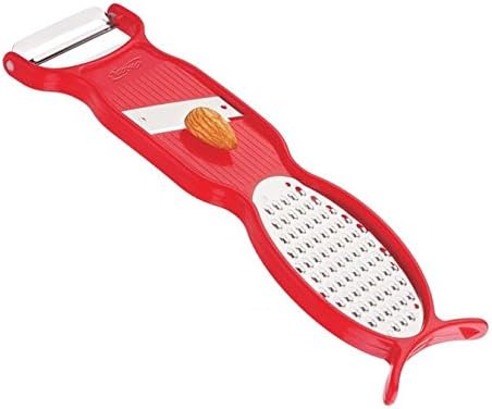 Amiraj Plastic 4 in 1 Peeler, Red