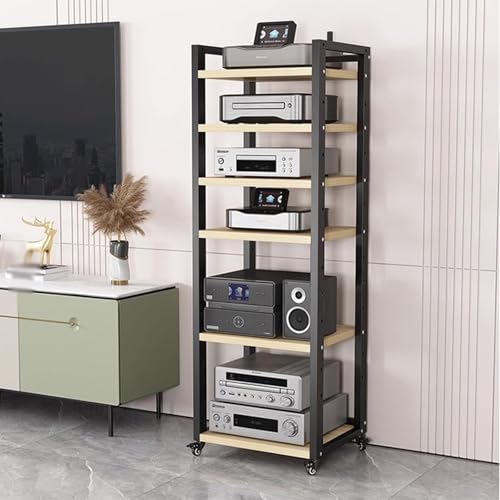 Support de haut-parleur d'amplificateur robuste en acier et étagères modulaires