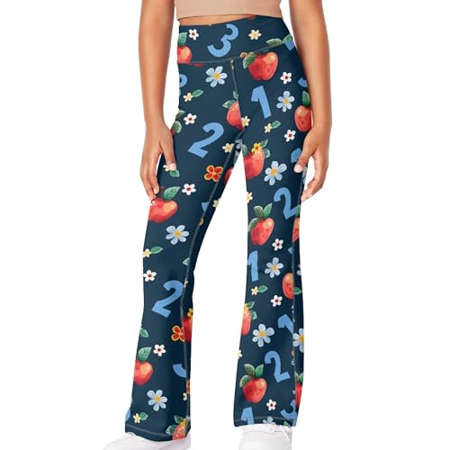 Yoga Pants Fall Soft Stretchy Long Bell Bottom Leggings Girls Comfy Workout Flare Yoga Pants Cute Print Daily Wear3