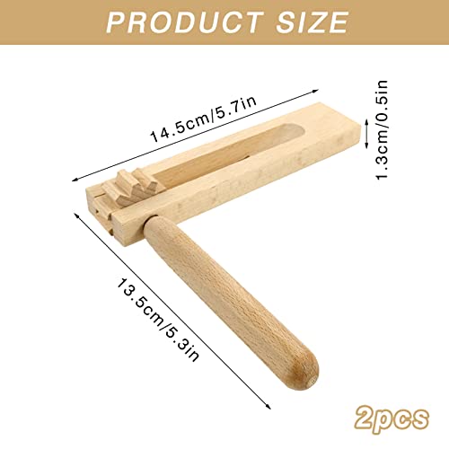 2 Stück Holzratsche Geräusche Maker, Holz Spinning Ratsche, Krachmacher, Holz Rassel Ratsche, Musikinstrument für Kinder, für Spiele Parteien Veranstaltungen, Sportveranstaltungen
