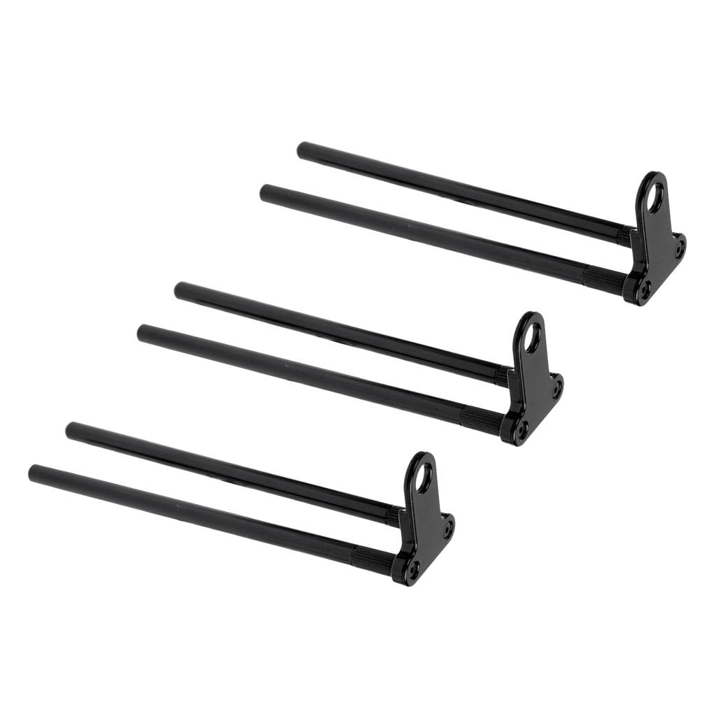 Easnea 3 Pieces Aluminium Alloy Fishing Snag Bars Ears Connect with Fishing Bite Alarms Carp Fishing Tackle Fishing Rod Connector