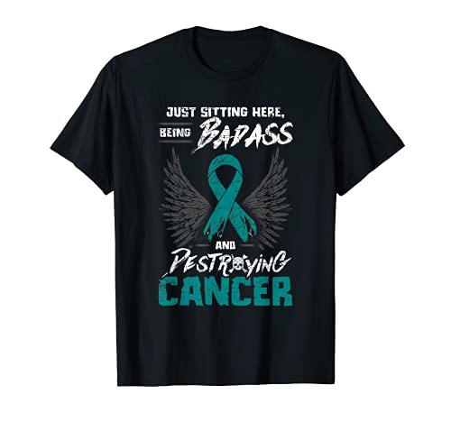 Sobreviviente del cáncer de ovario Ser malo destruyendo quimioterapia Camiseta