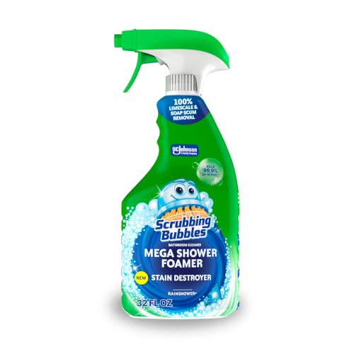 Scrubbing Bubbles Mega Shower Foamer Disinfecting Spray, Multi-Surface Bathroom and Tile Cleaner...