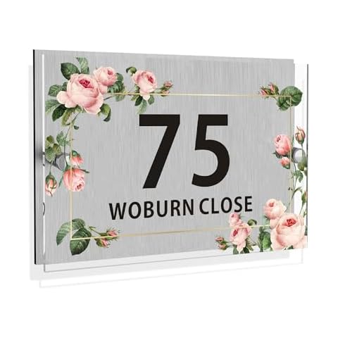 Personalised Acrylic House Number Plaque Cover