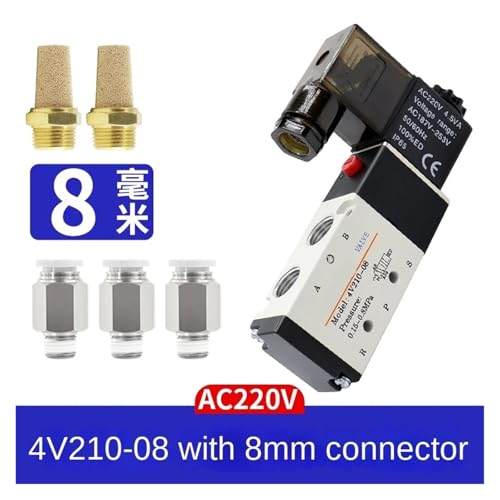 Bobine de commande électromagnétique 4V110 électrovanne pneumatique 8mm