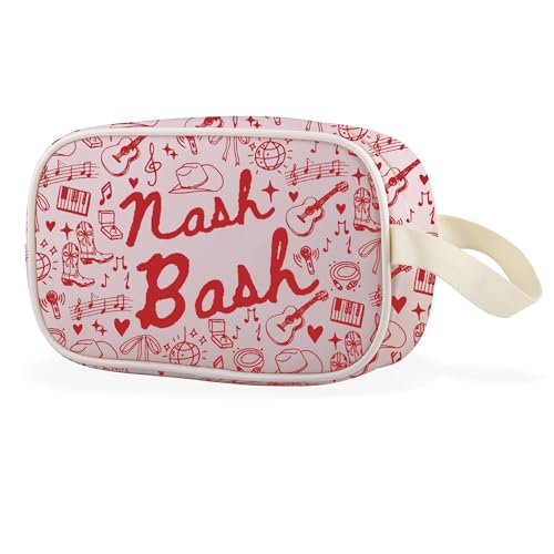 WCGXKO Nash Bash Clear Makeup Bag Nashville Bachelorette Gift Nashville Trip Gift for Besties (Nash Cbag)