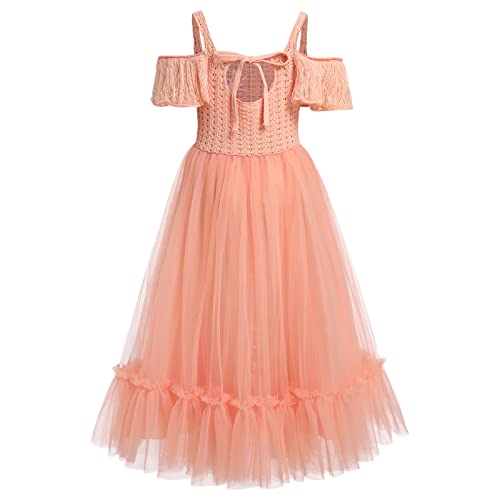 Robe de fête pour enfant confortable et sans manches rose - 2