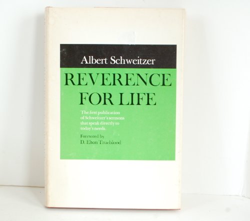 Reverence for life B0006C2LXQ Book Cover