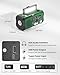 PLOOHT Emergency Weather Radio NOAA AM FM with 10000mAh Power Bank & Fire Starter, Solar/Hand Crank/USB-C Fast Charging, SOS Alarm, Flashlight for Indoor Outdoor Survival for Campers and Preppers