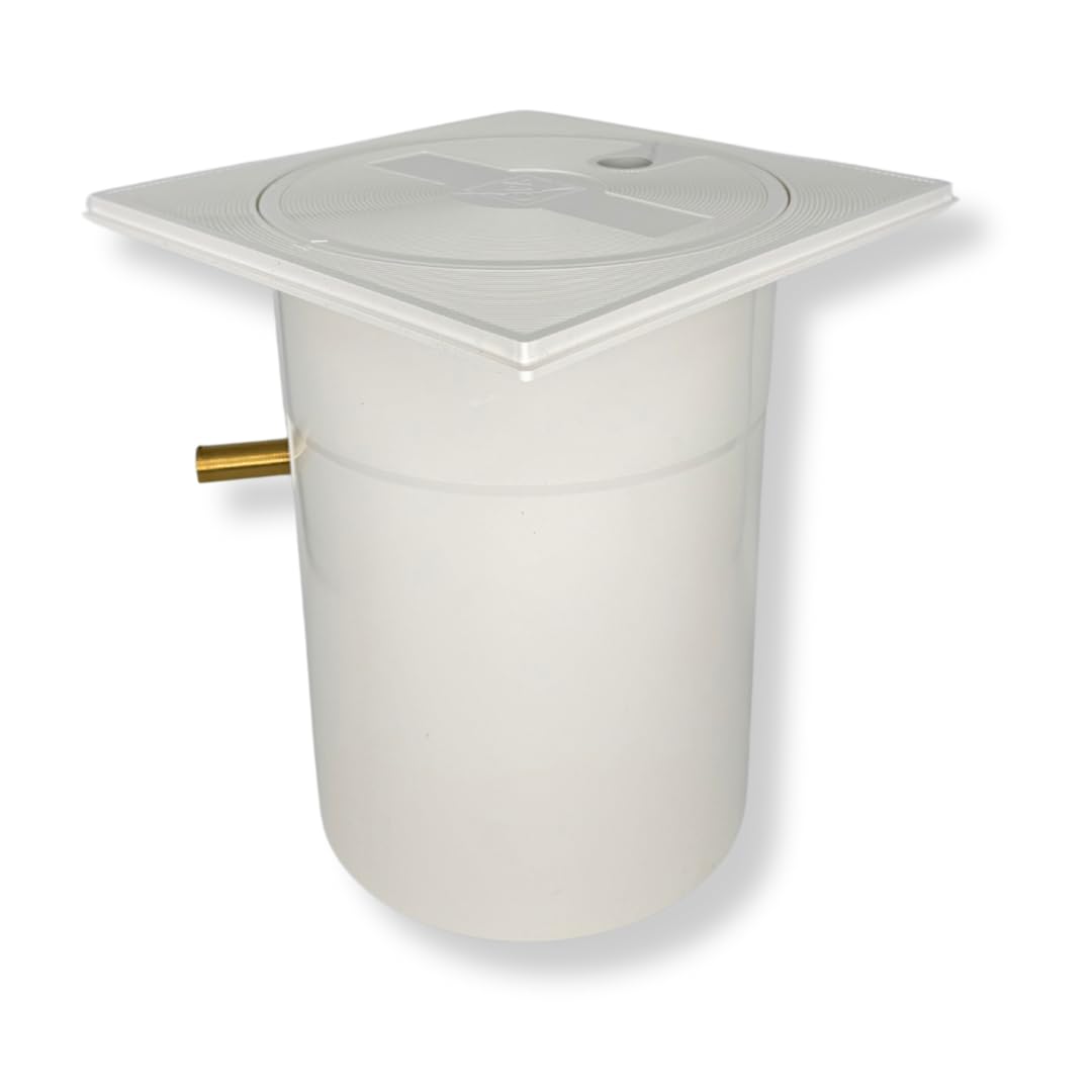 Regolatore di Livello Acqua Piscina con Galleggiante Idraulico 3/8 C-305, Bianco, Meccanismo di Carico – Made in Italy