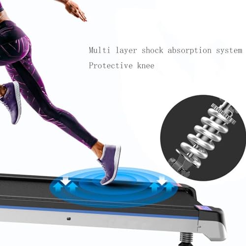 Image of Treadmills,Household Small Fitness Walking Machine Bluetooth Electric Treadmill Folding Slimming Treadmill,Intended for Home /Office