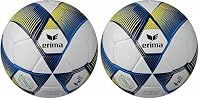 Erima Unisex Jugend HYBRID LITE 290 Fußball (7192410), New Navy/gelb, 4 (Packung mit 2)
