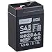 Accurat 6V 4,5Ah Blei-Akku AGM Blei-Batterie Zyklenfest Supply-Serie VRLA Versorgungsbatterie S4,5 (wartungsfrei)