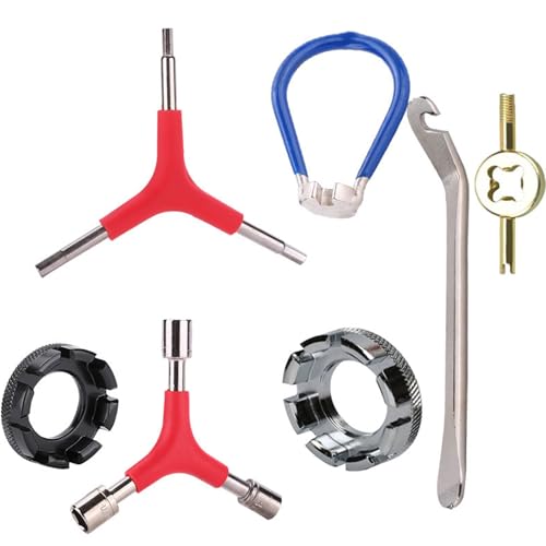 KAIXINXIN Bicycles Spokes Wrench Wheel Centring Universals Nipples Tensioner Portable Bike Spokes Adjustment Tool for Bike Repair